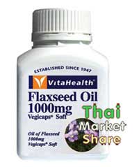 รูปภาพของ VitaHealth Flaxseed Oil 1000mg ไวต้าเฮลธ์ เเฟลกซ์ซีด ออยล์ น้ำมันจากเมล็ดปอ 60softgel